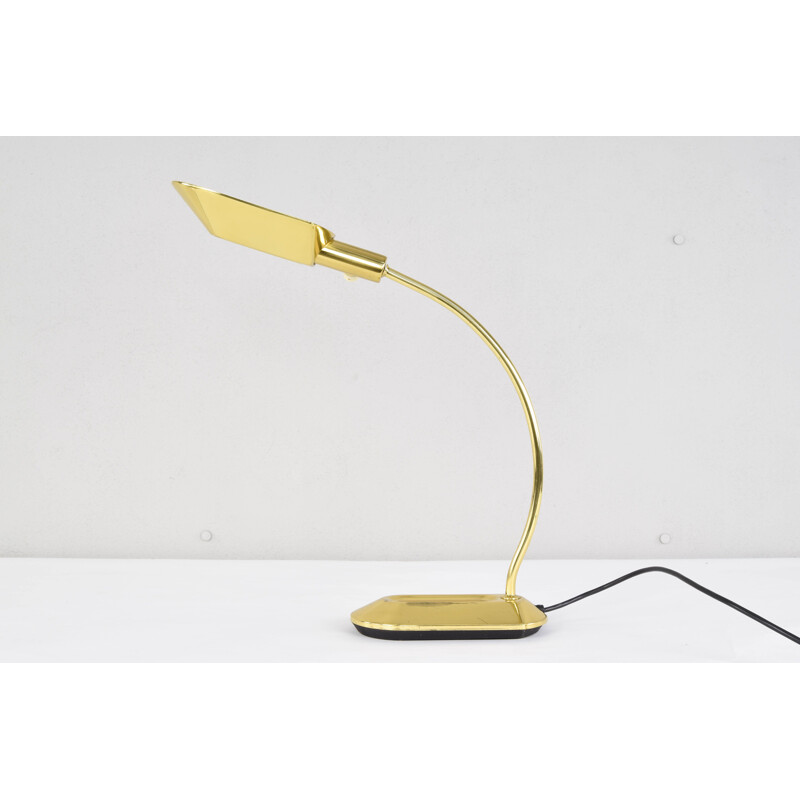 Brass Desk Table Lamp by G. Hansen for Metalarte, Spain 1970