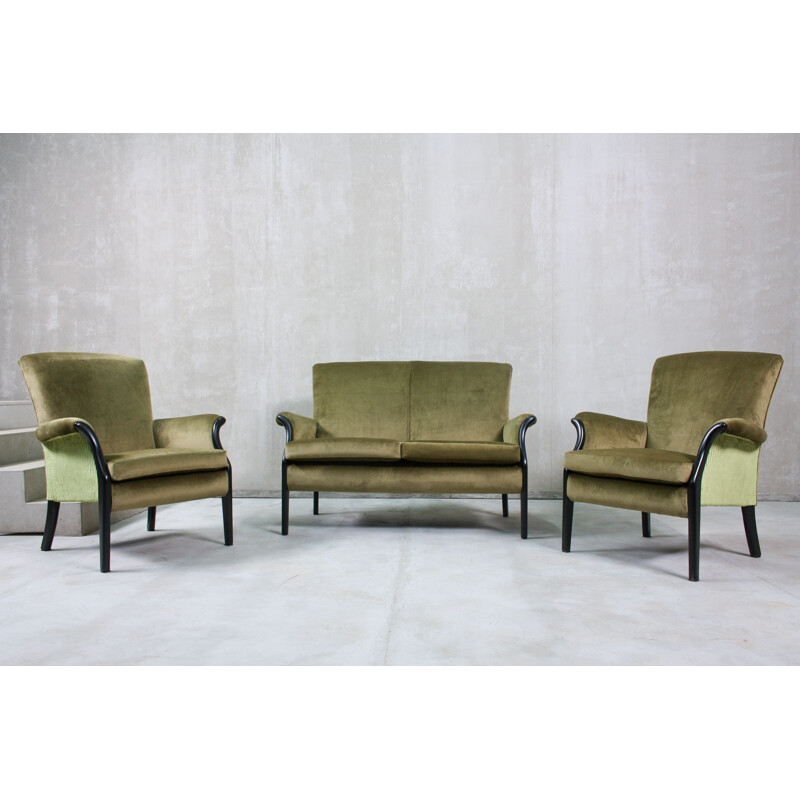 Set of 3 Vintage Lounge Chair and Sofa by Parker Knoll, 1960s