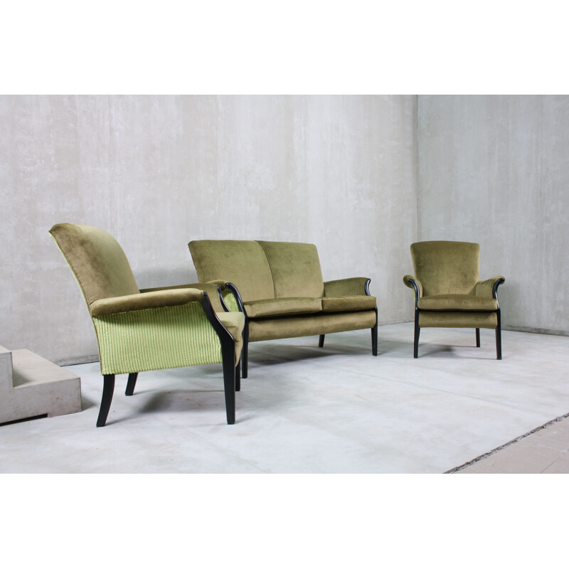 Set of 3 Vintage Lounge Chair and Sofa by Parker Knoll, 1960s