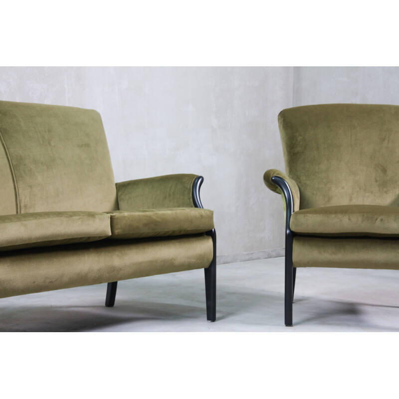 Set of 3 Vintage Lounge Chair and Sofa by Parker Knoll, 1960s