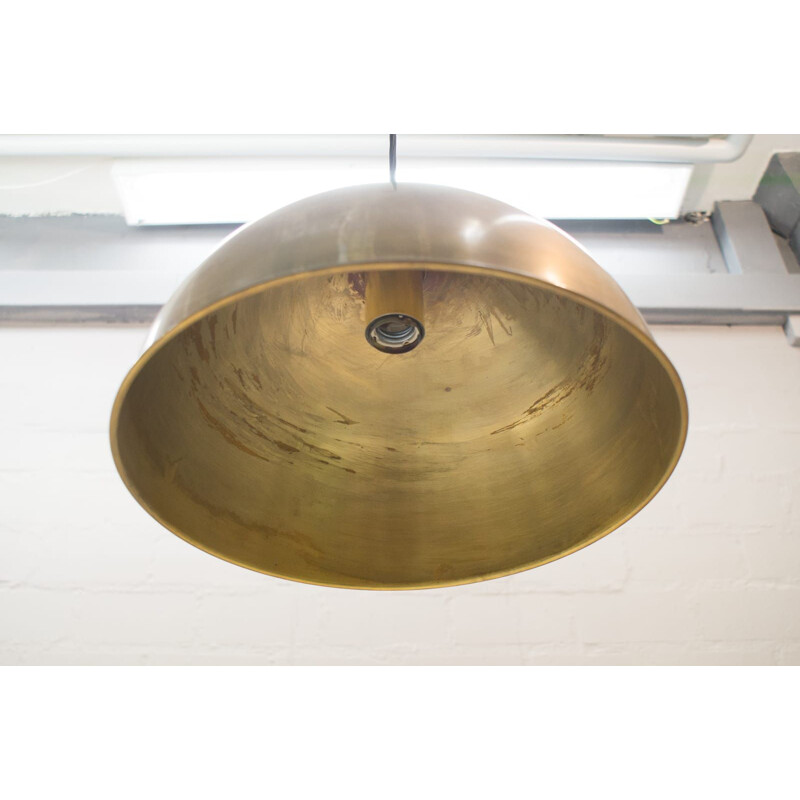 Brass Pendant Lamp mid century from Florian Schulz, 1970s