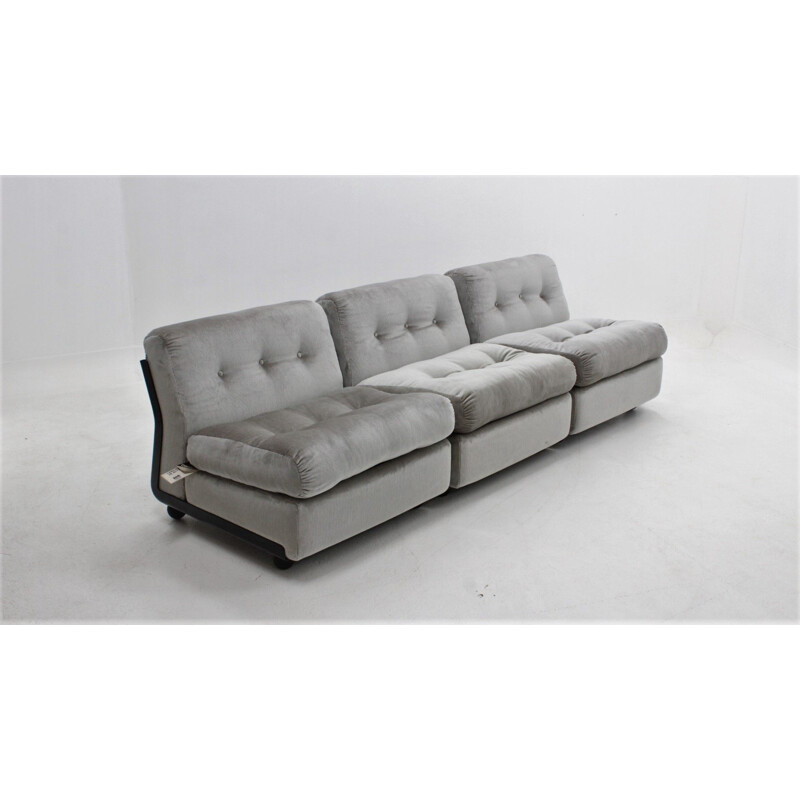 Sofa 3 seater mid century  Mario Bellini Amanta 1970s