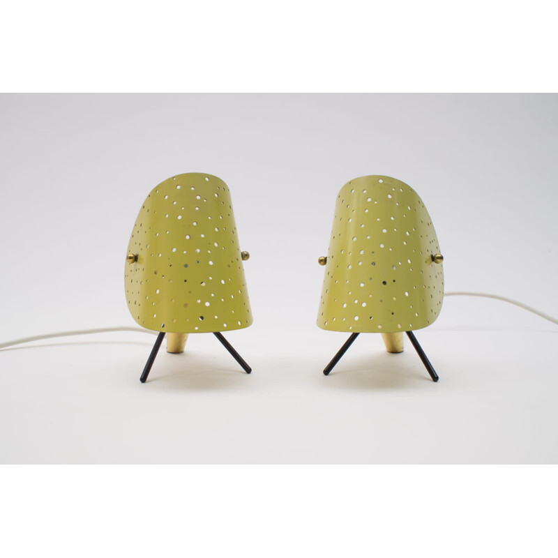 Pair of Table Lamps Mid-Century by Ernst Igl for Hillebrand,German 1950s
