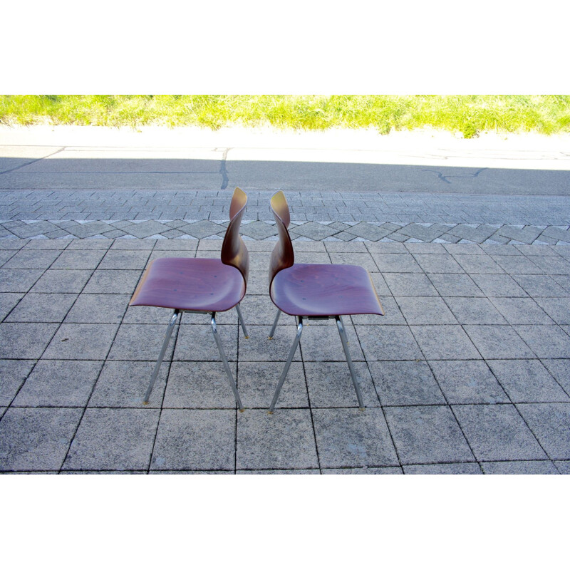 Pair of Elmer Flotto vintage chair 1960