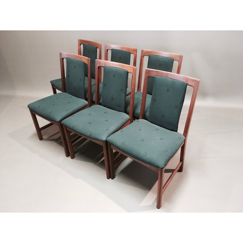 Suite of 6 chairs vintage Karl Erik Ekselius 1950