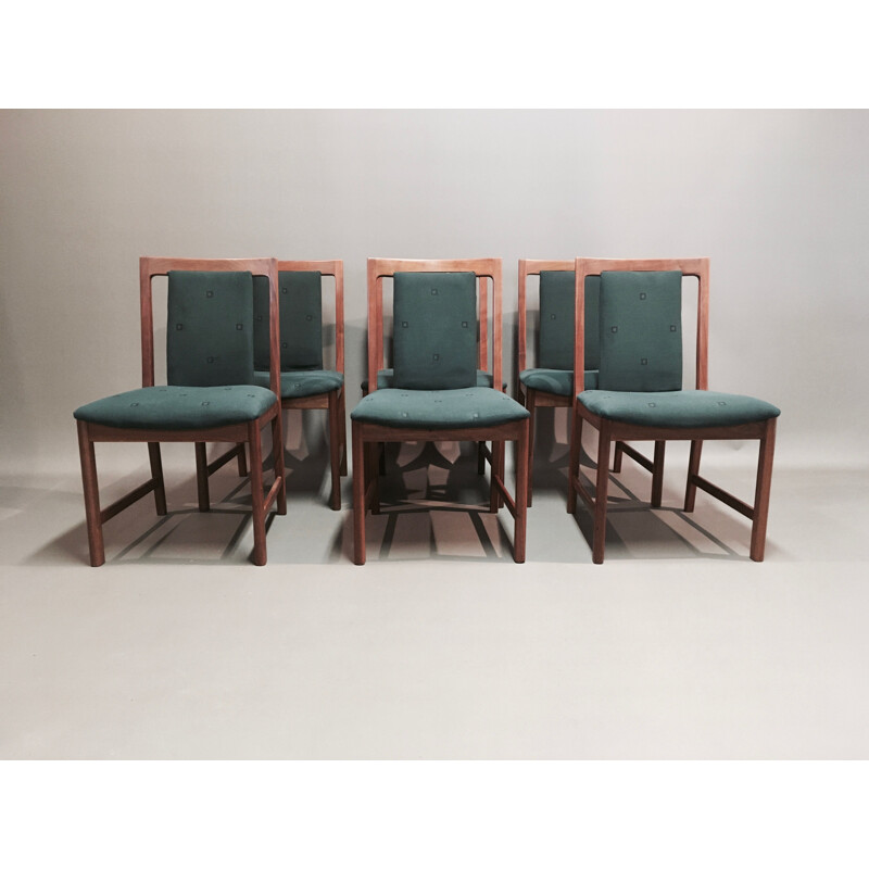 Suite de 6 chaises vintage Karl Erik Ekselius 1950