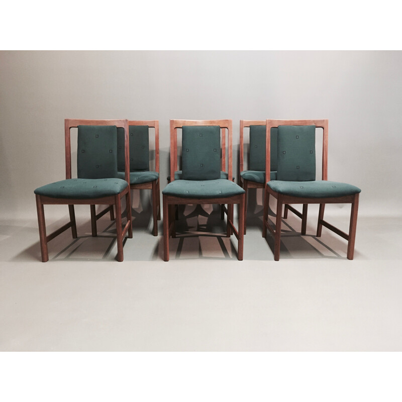 Suite of 6 chairs vintage Karl Erik Ekselius 1950