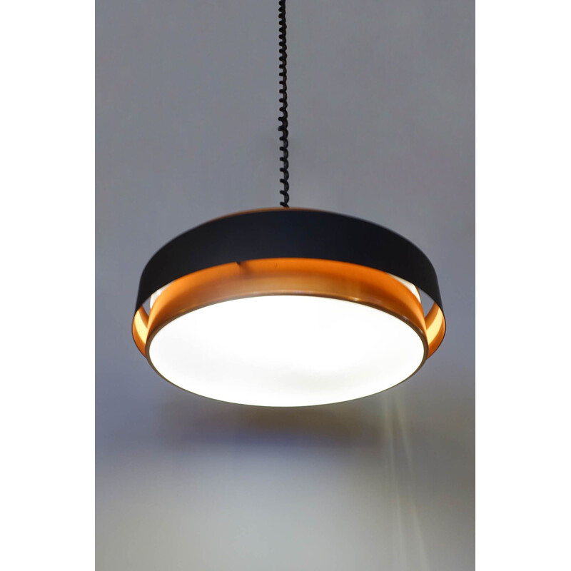 Vintage Ceiling Lamp Dano Circular by Joe Hammerborg for Fog and Morup, 1960s