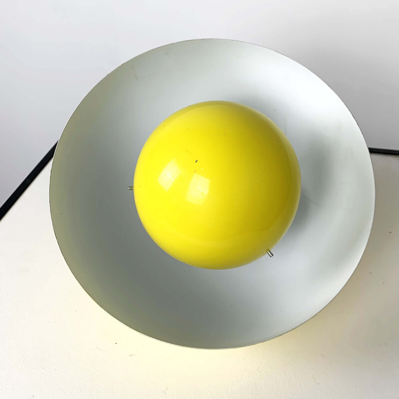 Yellow Flower Pot Pendant Lamp vintage by Verner Panton for and Tradition