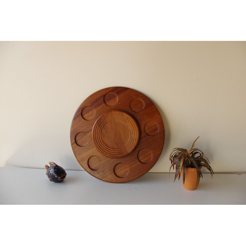 Designer wooden teak stand vintage 1960