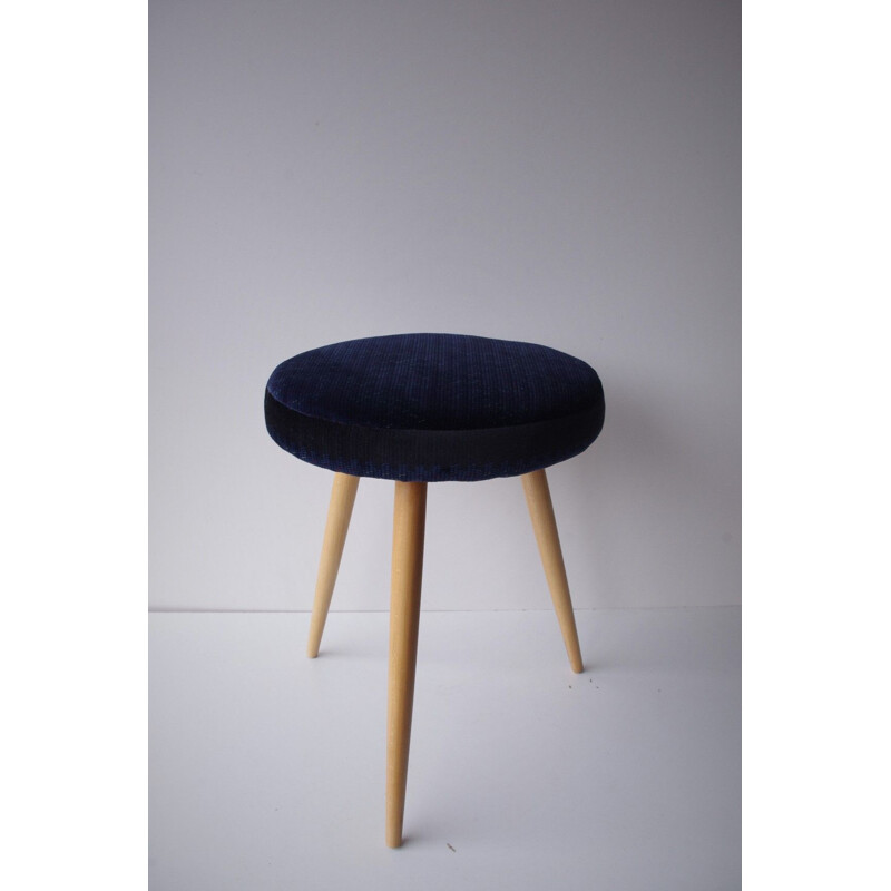 Design stool vintage black 1960