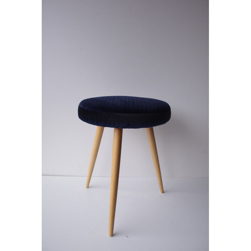 Design stool vintage black 1960