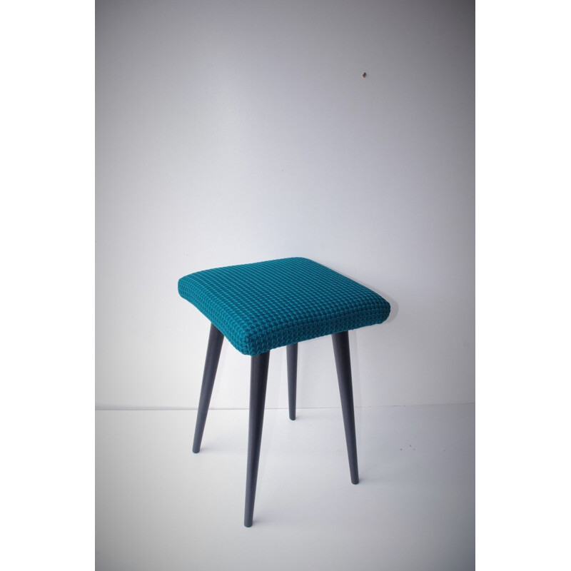 Design stool emerald green vintage ukraine 1960s