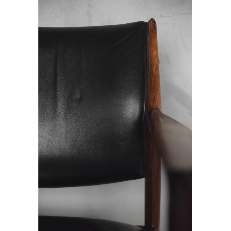 Office Chair vintage Norwegian Rosewood Executive Elton by Torbjørn Afdal for Haug Snekkeri AS Bruksbo, 1960s