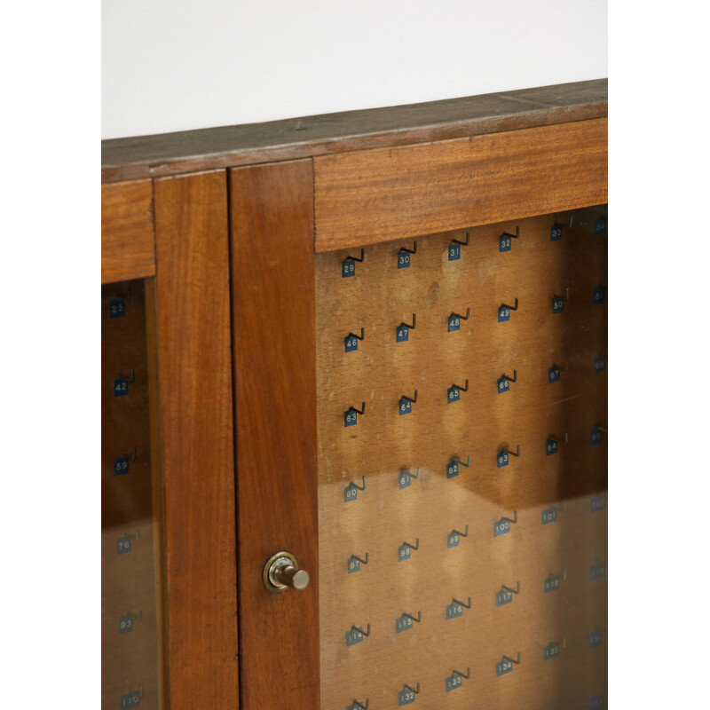 Vintage glass key cabinet