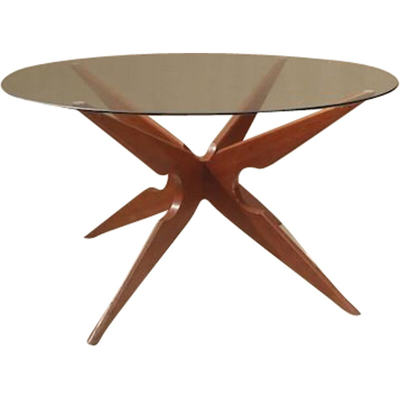 Table basse danoise vintage en teck par Vladimir Kagan pour Sika Môblër, 1960