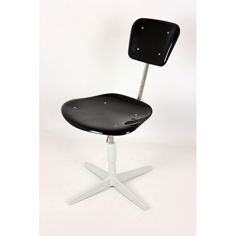 Chair mid century Industrial Steel & Plastic , 1970s