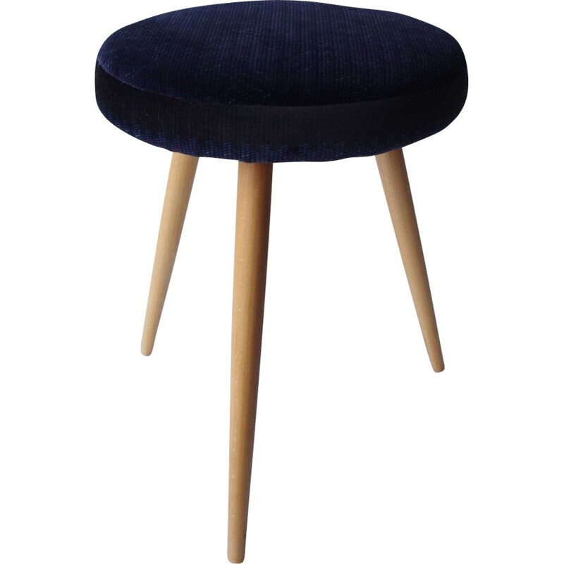 Design stool vintage black 1960