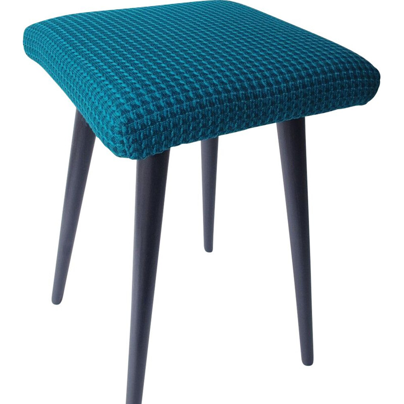 Design stool emerald green vintage ukraine 1960s