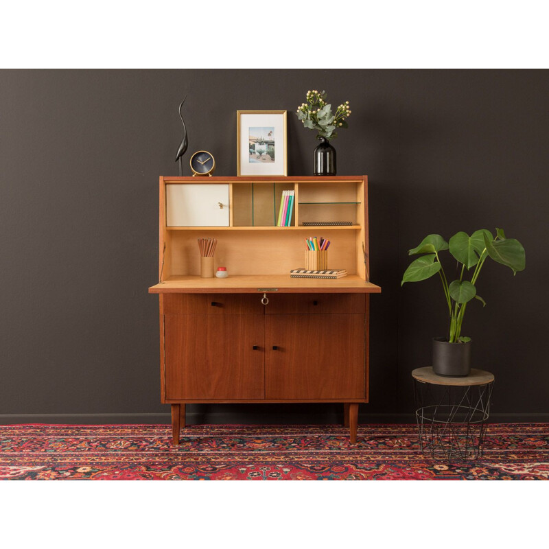 Secretary desk vintage walnut 1960