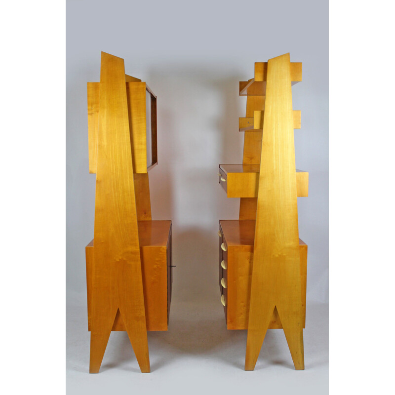 Pair of Vintage Wall Units, Czechoslovakia 1960s
