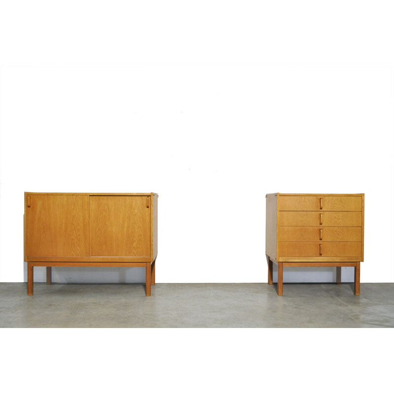 Oak sideboard Vintage by B. Fridhagen for Bodafors, Sweden 1964 