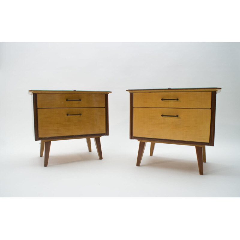 Pair of Mid-Century Nightstands, 1950s