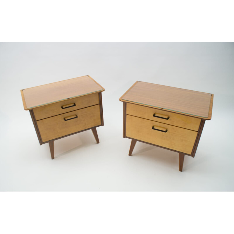 Pair of Mid-Century Nightstands, 1950s