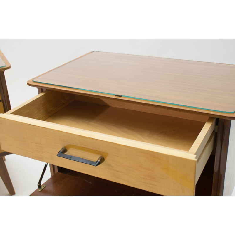 Pair of Mid-Century Nightstands, 1950s