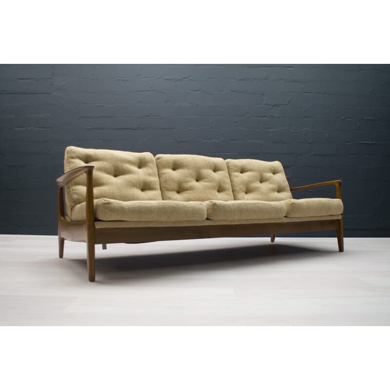 Teak Sofa-Daybed vintage by Eugen Schmidt for Soloform, 1960s