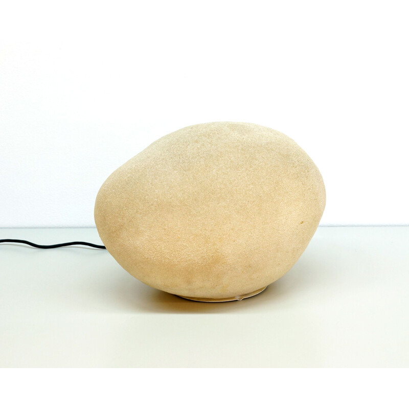 Floor Lamp vintage Polyester Dorra Moon Rock by André Cazenave 1970