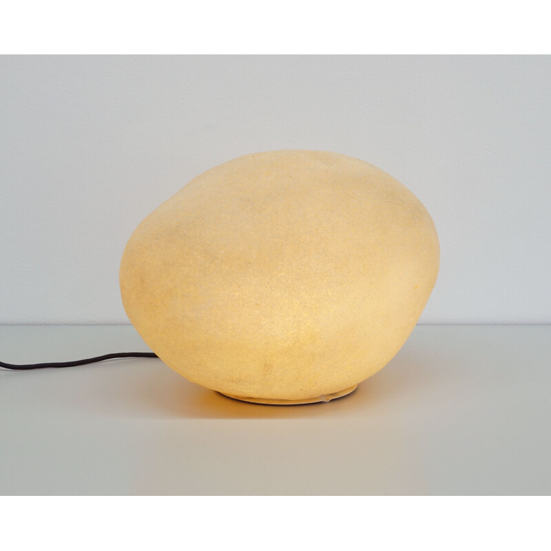 Floor Lamp vintage Polyester Dorra Moon Rock by André Cazenave 1970