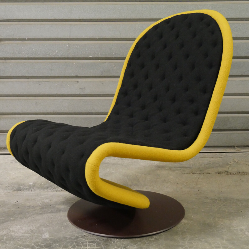 Cadeirão giratório Vintage 123 Verner Panton de Fritz Hansen 1973