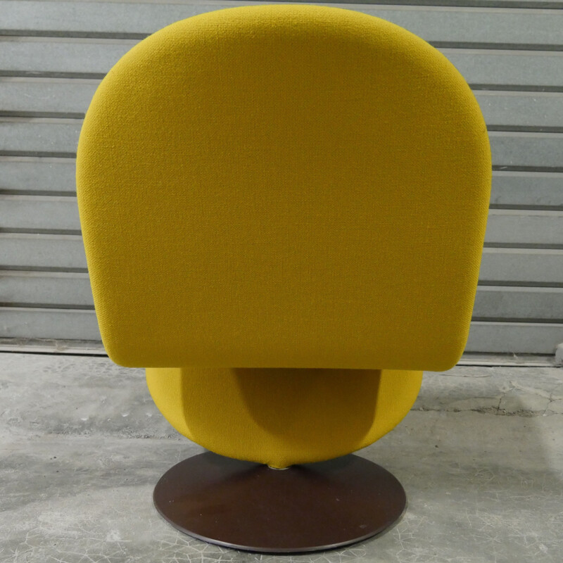 Vintage draaibare fauteuil 123 Verner Panton van Fritz Hansen 1973