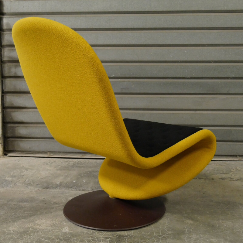 Sillón giratorio vintage 123 Verner Panton de Fritz Hansen 1973