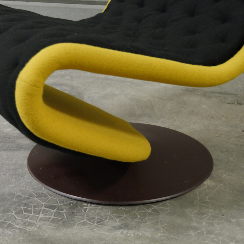 Chauffeuse vintage pivotante 123 Verner Panton par  Fritz Hansen 1973