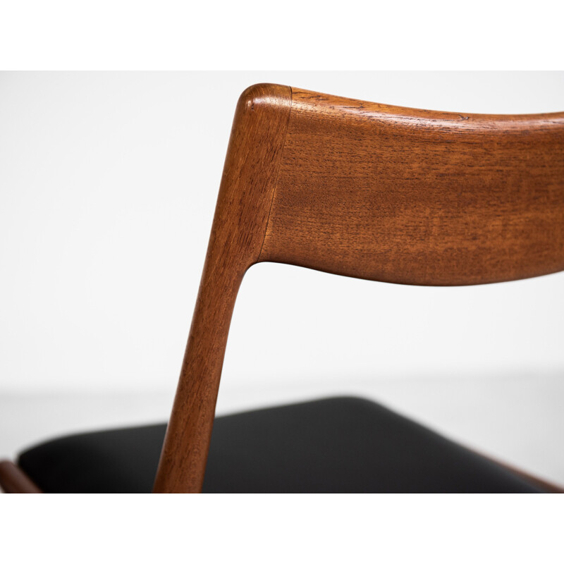 Lot de 6 chaises vintage de salle à manger Boomerang d'Alfred Christensen pour Slagelse