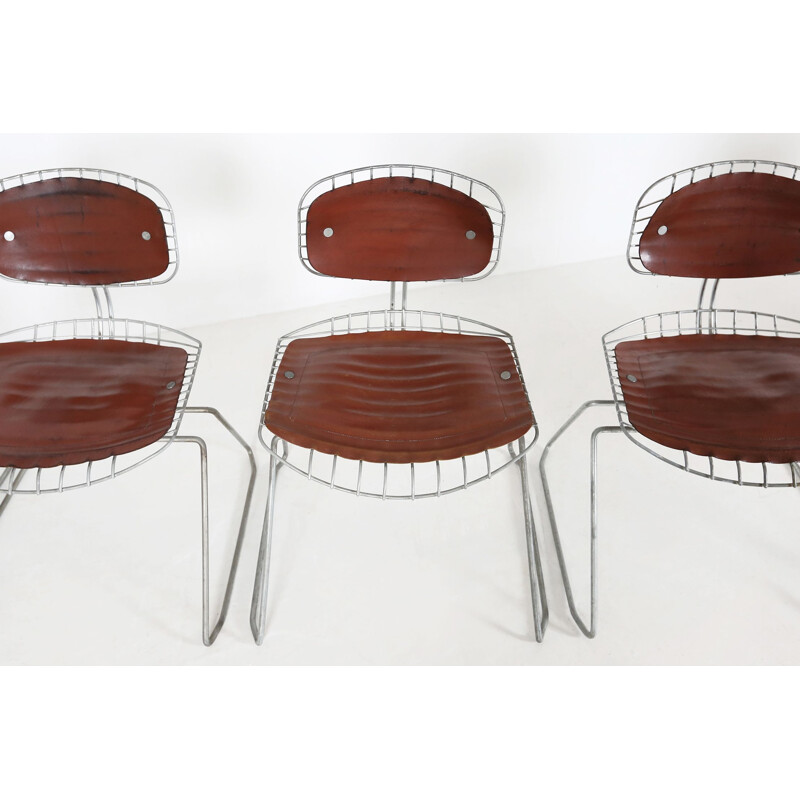 Set of 6 Beaubourg Chairs by Michel Cadestin for the Pompidou Centre 1976