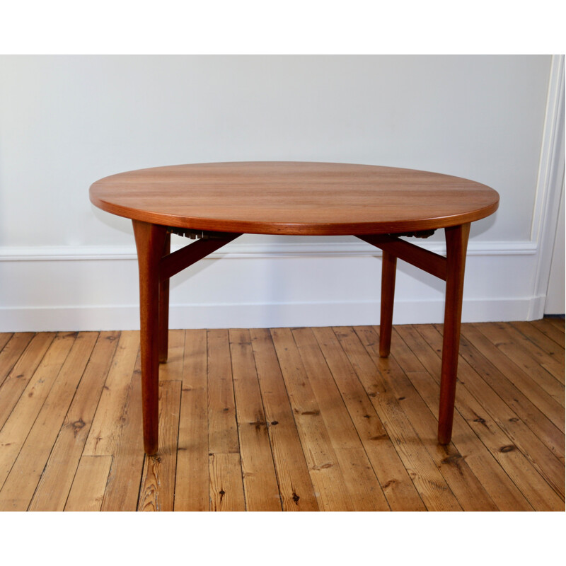 Table vintage  teck H. Kjaernulf scandinave 1960