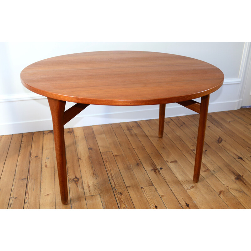 Table vintage  teck H. Kjaernulf scandinave 1960