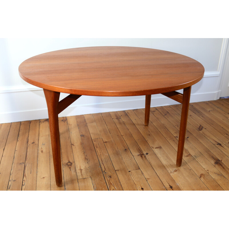 Vintage teak table H. Kjaernulf scandinavian 1960