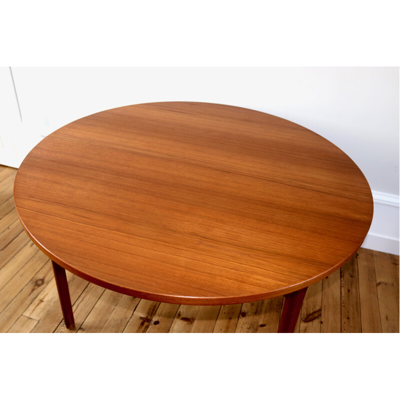 Vintage teak table H. Kjaernulf scandinavian 1960