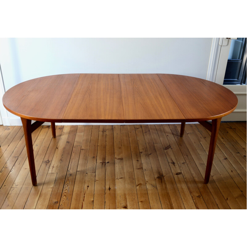 Vintage teak table H. Kjaernulf scandinavian 1960