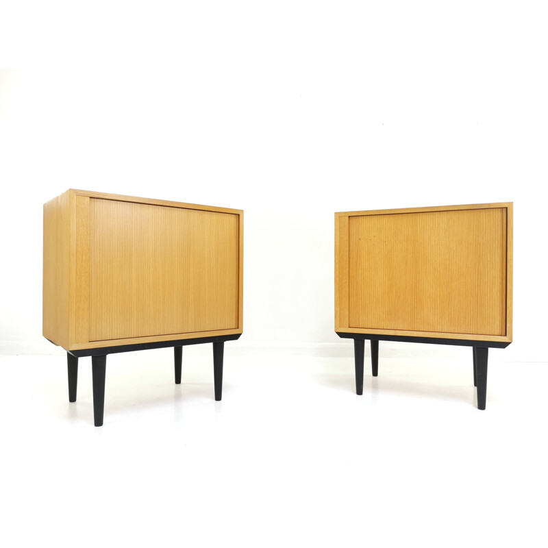 Paire de meubles de rangement vintage par Carlo Jensen 1970