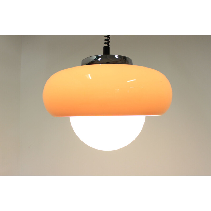 Large Mid Century Pendant Meblo designed by Harvey Guzzini, Italy, 1970s