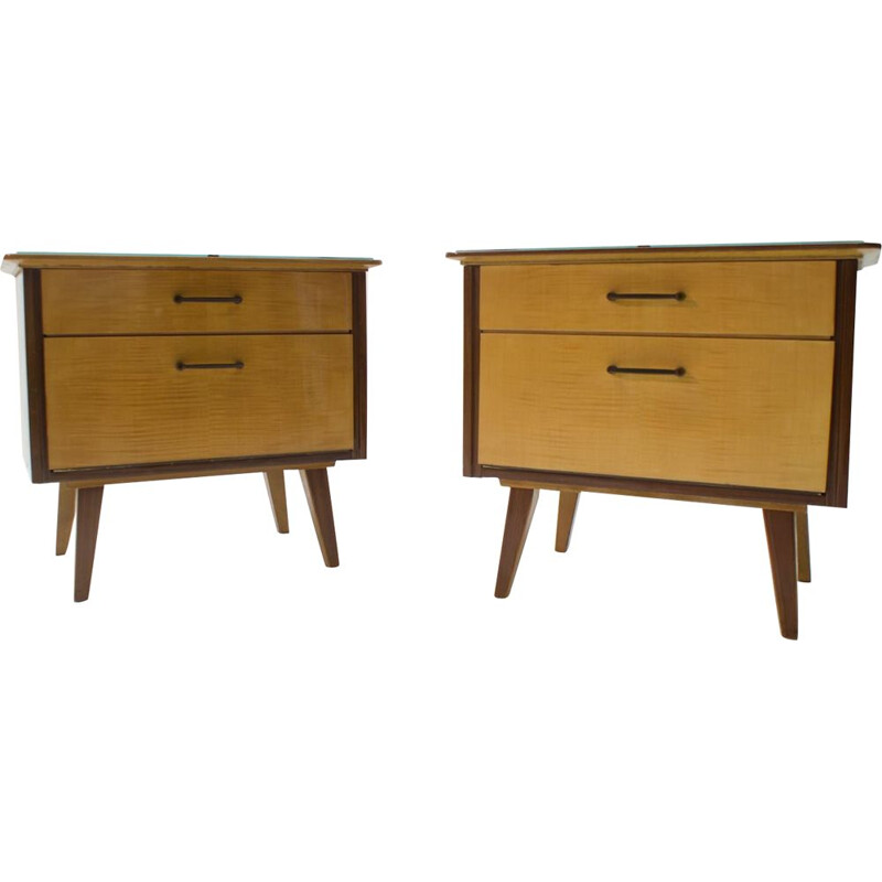 Pair of Mid-Century Nightstands, 1950s