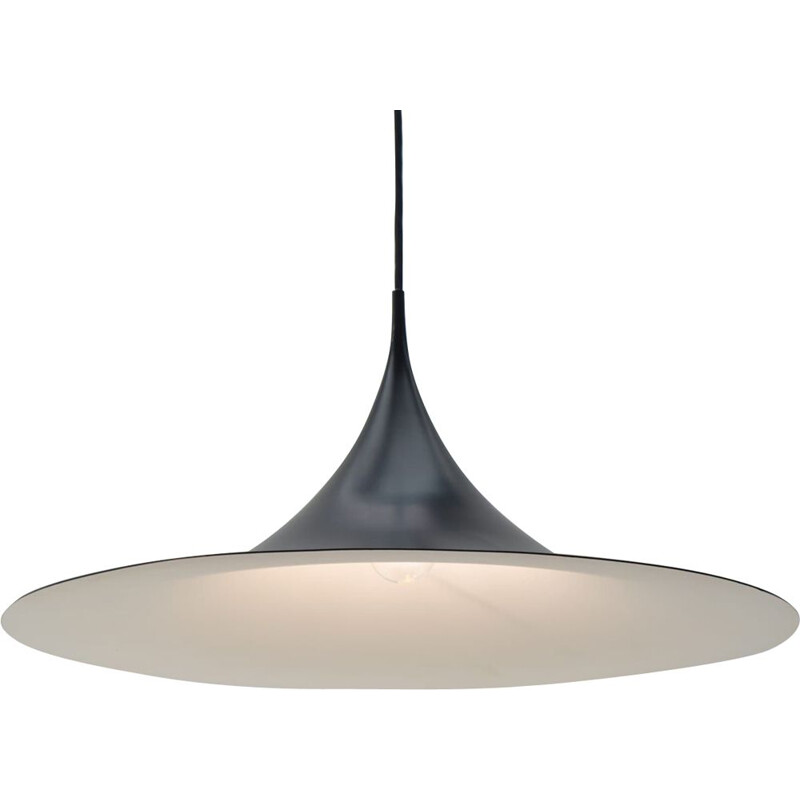 Vintage black pendant lamp by Claus Bonderup and Torsten Thorup for Fog and Mørup, 1970