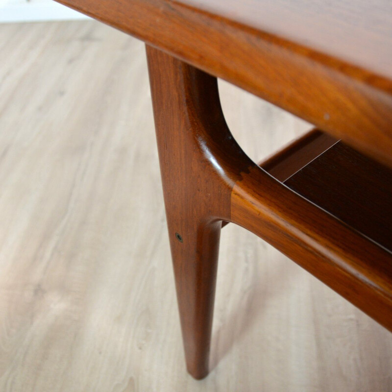 Vintage teak coffee table by Bernhard Pedersen and Son, Scandinavian 1960