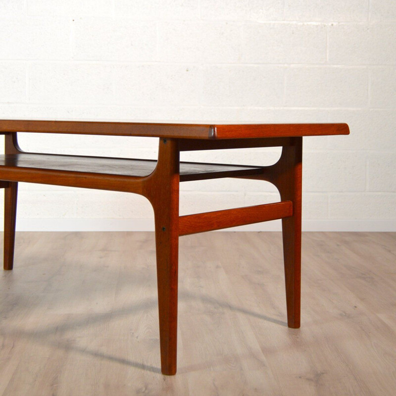 Vintage teak coffee table by Bernhard Pedersen and Son, Scandinavian 1960