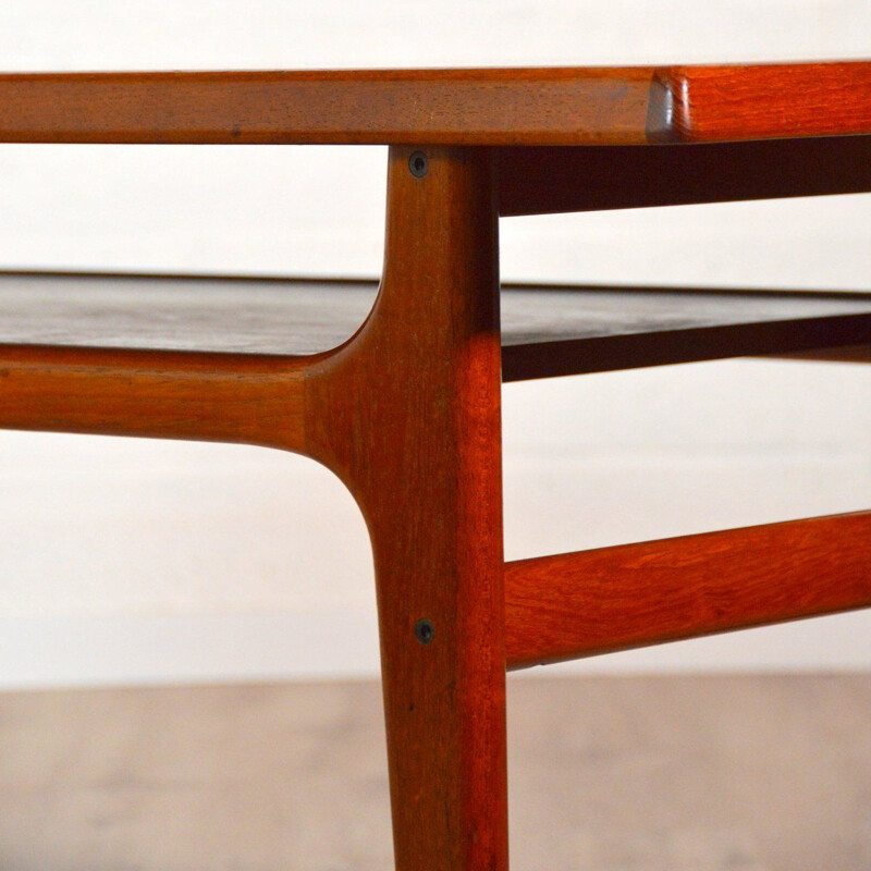 Vintage teak coffee table by Bernhard Pedersen and Son, Scandinavian 1960